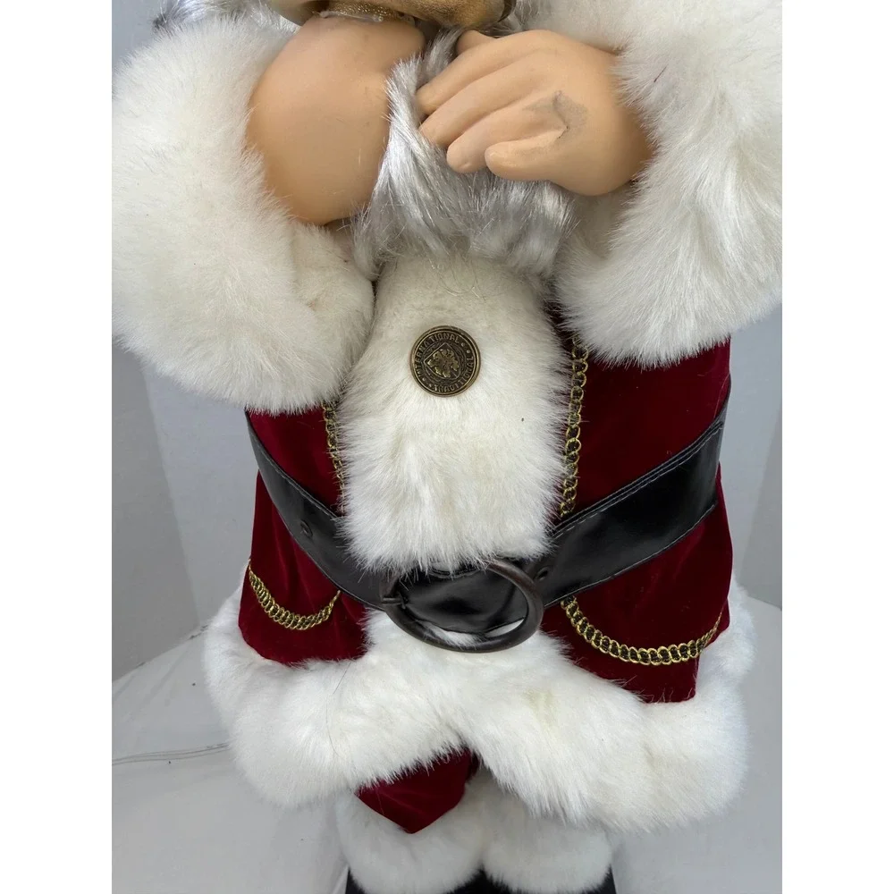 Vintage Traditions Deluxe Animated Santa with Light and Music 16 Holiday Tunes‎